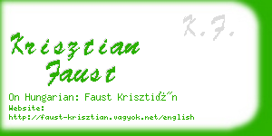 krisztian faust business card